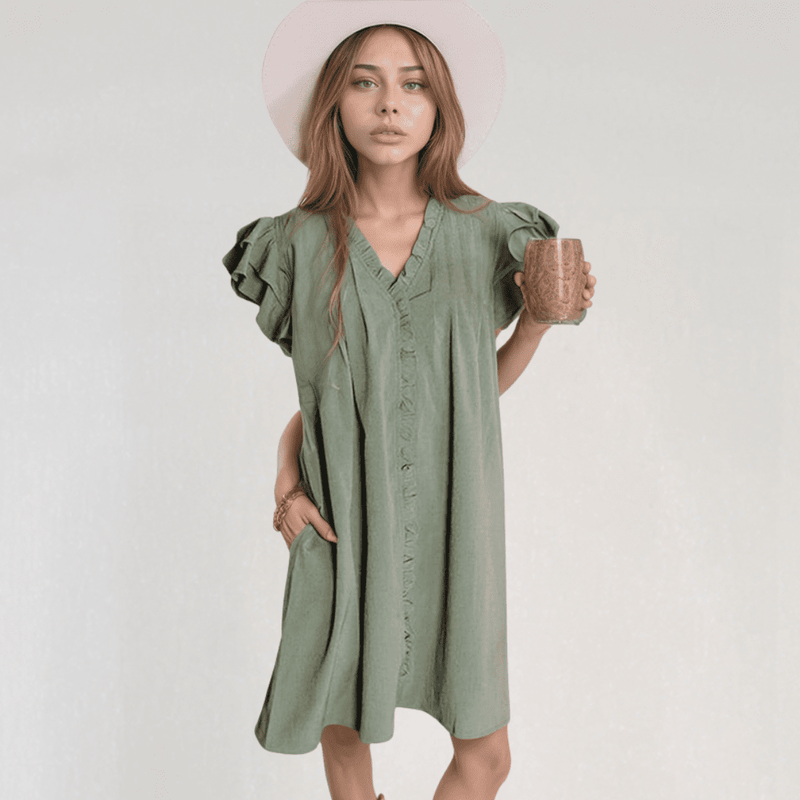 Isla Ruffle Mini Dress