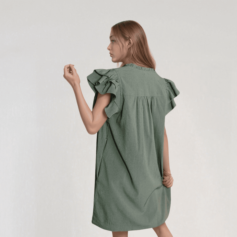 Isla Ruffle Mini Dress