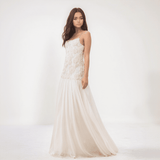 Amara 3D Floral Chiffon Maxi Dress